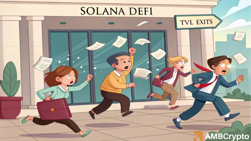 کاهش شدید TVL سولانا